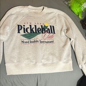 Abercrombie & Fitch Gray Pickleball Club Women's Sweater